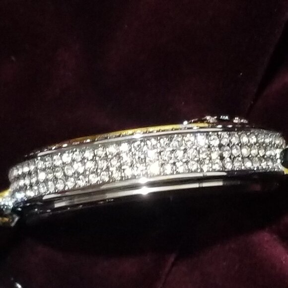 18K White GOld CZ Diamond Leopard BLING Watch! main image 6